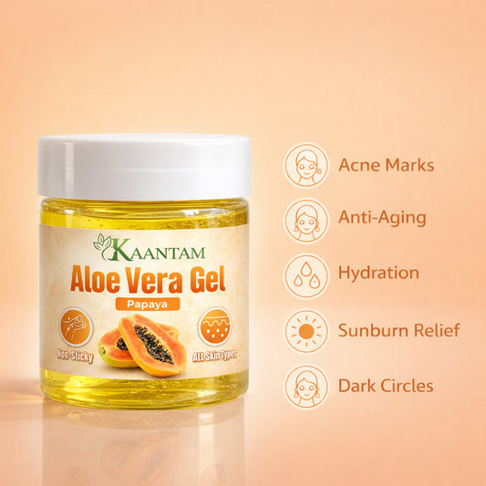 Aloe Vera Gel with Papaya – Tan Removal & Skin Brightening