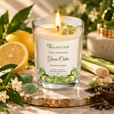 Green Calm | Green Aventurine Crystal Soy Candle