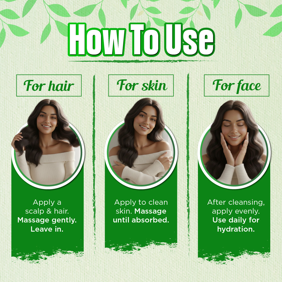 Aloe Vera Gel for Face, Skin & Hair – Hydration, Pimples & Daily Skincare
