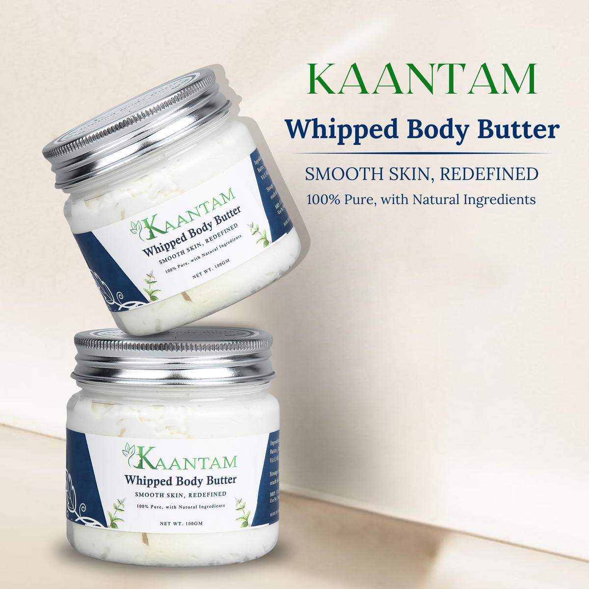 Kaantam Body Butter for dry skin, 100 g jar