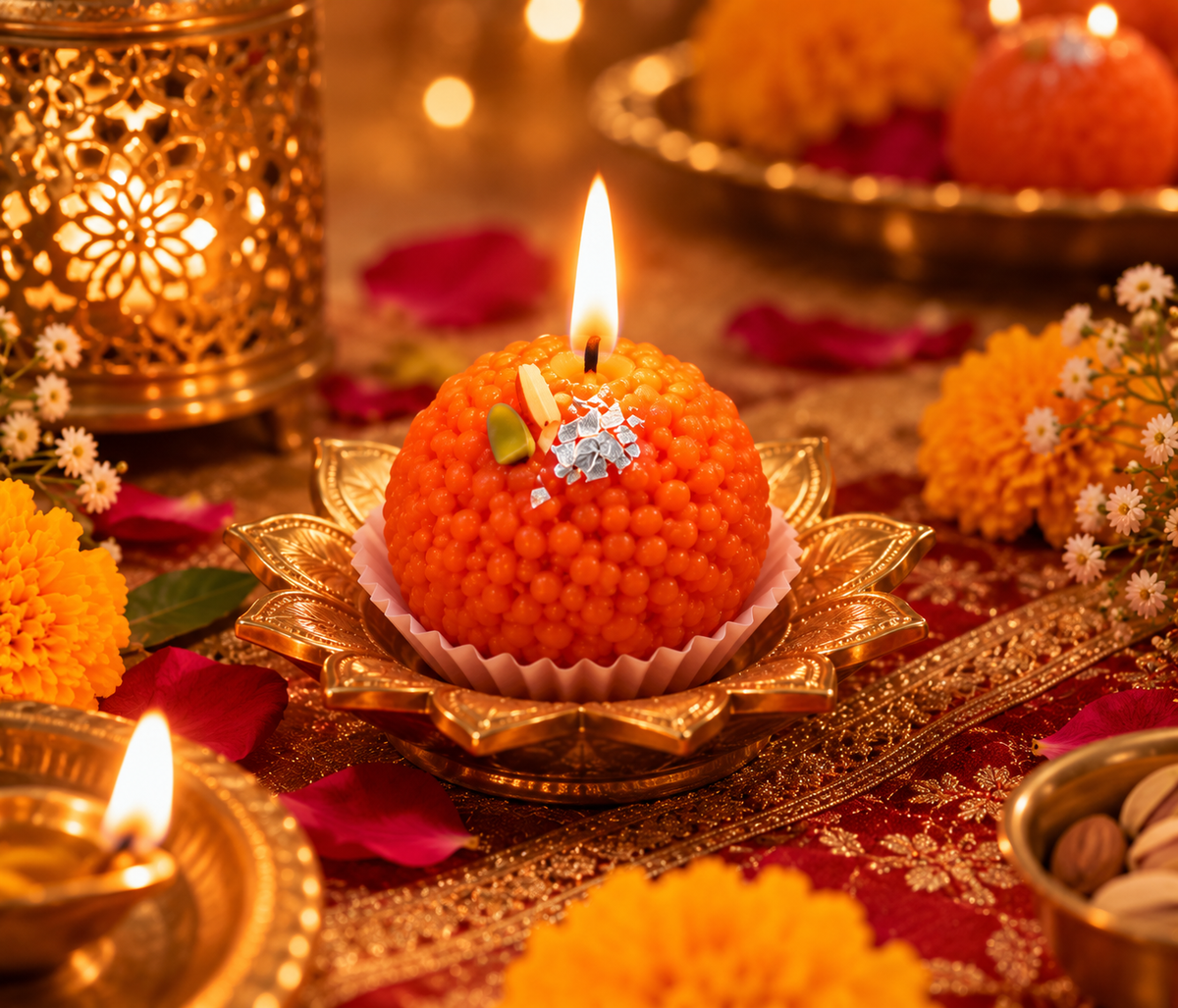 Laddu Candles – Set of 4