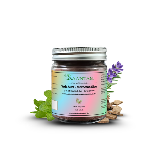 Moroccan Rhassoul Clay Bath Salt for Skin Brightening and Oil Control | Kaantam