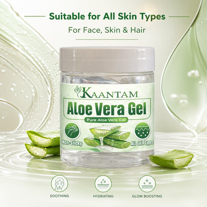 Aloe Vera Gel for Face, Skin & Hair – Hydration, Pimples & Daily Skincare