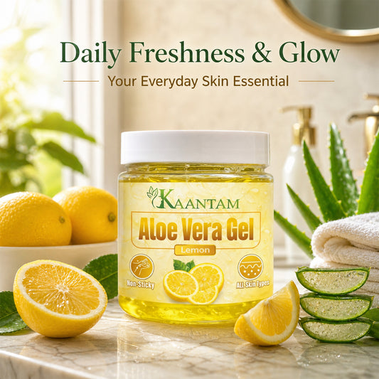 Aloe Vera Gel with Lemon – For Oily Skin, Pimples & Dark Spots