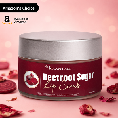 Beetroot Sugar Lip Scrub | For Dark, Pigmented & Dry Lips | 30gm