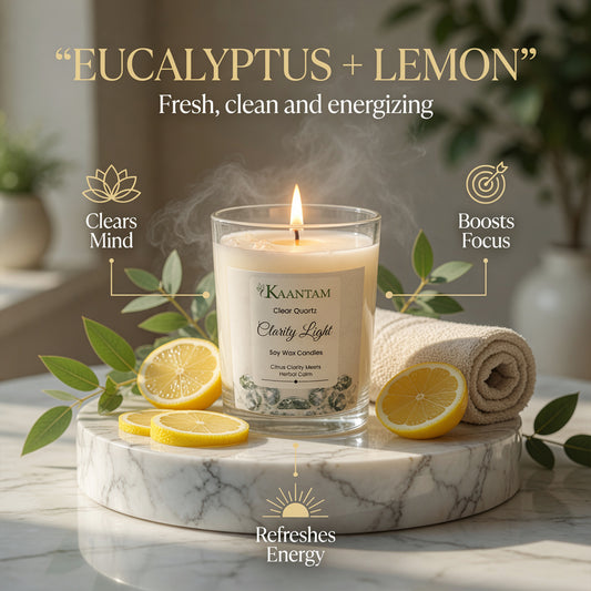 Clarity Light | Clear Quartz Crystal Soy Candle