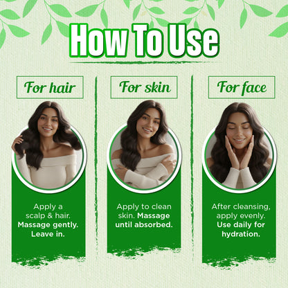 Aloe Vera Gel for Face, Skin & Hair – Hydration, Pimples & Daily Skincare