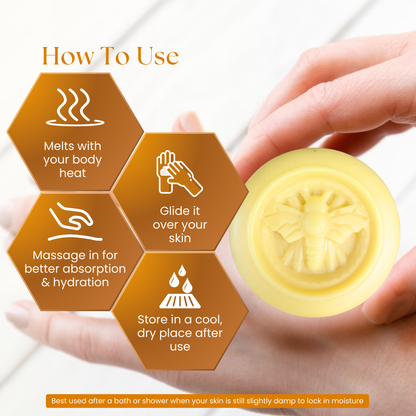 Body Butter Bar for Dry Skin – Solid Moisturizer for Rough, Dry & Dull Skin
