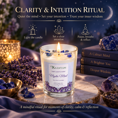 Mystic Mind | Lapis Lazuli Crystal Soy Candle