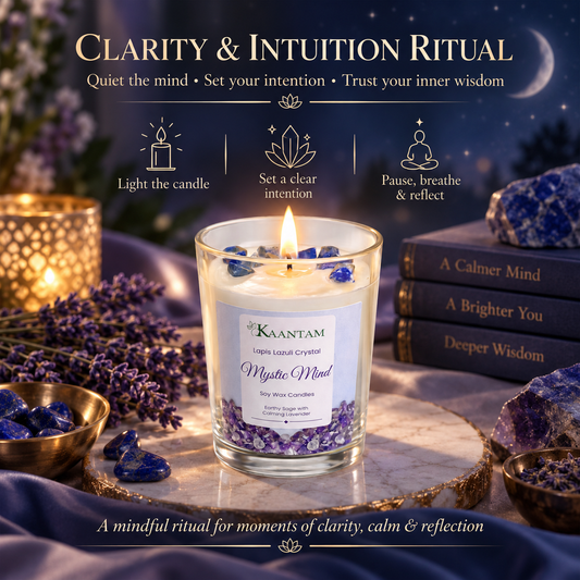 Mystic Mind | Lapis Lazuli Crystal Soy Candle