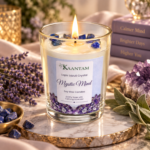 Mystic Mind | Lapis Lazuli Crystal Soy Candle