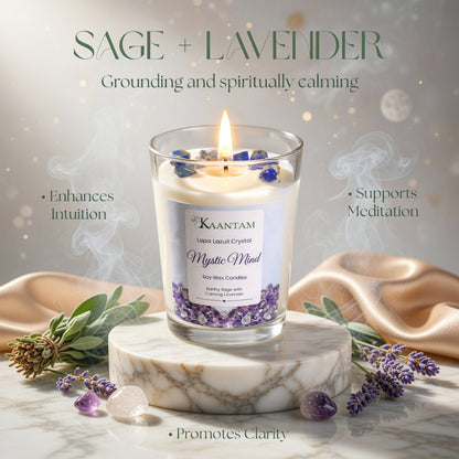 Mystic Mind | Lapis Lazuli Crystal Soy Candle