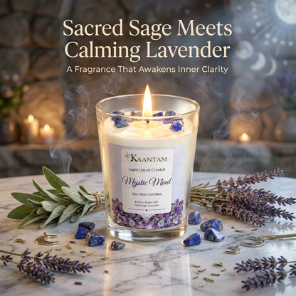 Mystic Mind | Lapis Lazuli Crystal Soy Candle