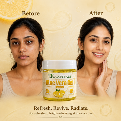 Aloe Vera Gel with Lemon – For Oily Skin, Pimples & Dark Spots