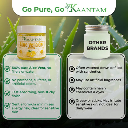 Aloe Vera Gel with Lemon – For Oily Skin, Pimples & Dark Spots