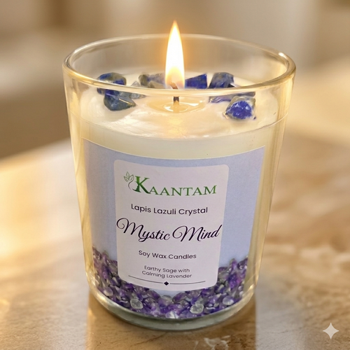 Mystic Mind | Lapis Lazuli Crystal Soy Candle