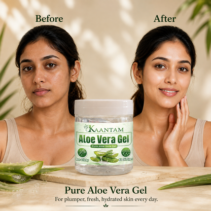 Aloe Vera Gel for Face, Skin & Hair – Hydration, Pimples & Daily Skincare
