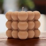 Luminous Aura: Scented Bubble Candle